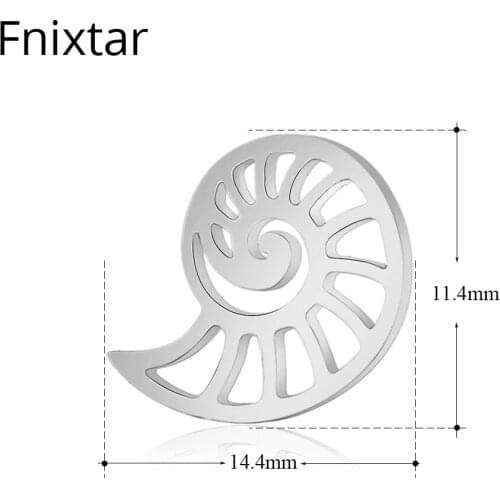 Fnixtar 50pcs/lot New Fashion Stainless Steel Mini Metal Pendants Charms for Jewelry Making DIY Handmade Jewelry Accessories