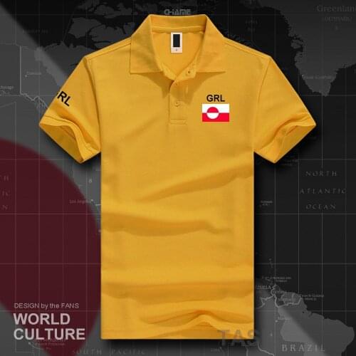 Greenland GRL polo shirts men short sleeve white brands printed for country 2018 cotton nation team flag new fashion