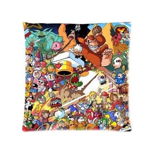 Customized Funny Cartoon Figures Style Throw Square Pillow Case Creative Personalized Pillowcase Bedding Pillow Slips