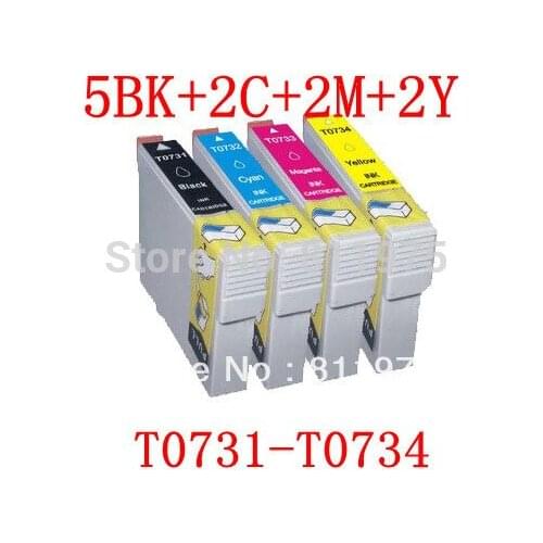 11PCS 73 T0731-T0734 compatible ink cartridge For EPSON Stylus C79/C90/C92/C110 CX3900/CX4900/CX4905/CX5600 printers with ink