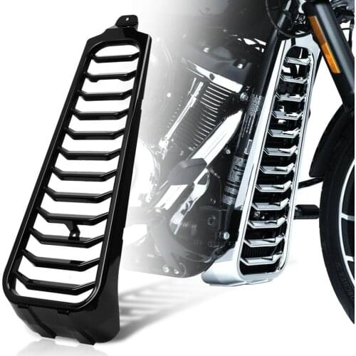 Motorcycle Gloss Black Front Precision Chin Fairing Spoiler Frame Cover Kit For Harley Softail 2018-2020 Models