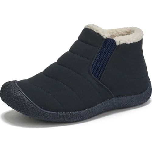 Cifimi Winter Plus Cotton Mens Shoes Couples Large Size Womens Cotton Shoes Keep Warm Outdoor Casual Shoes for Men Comfortable