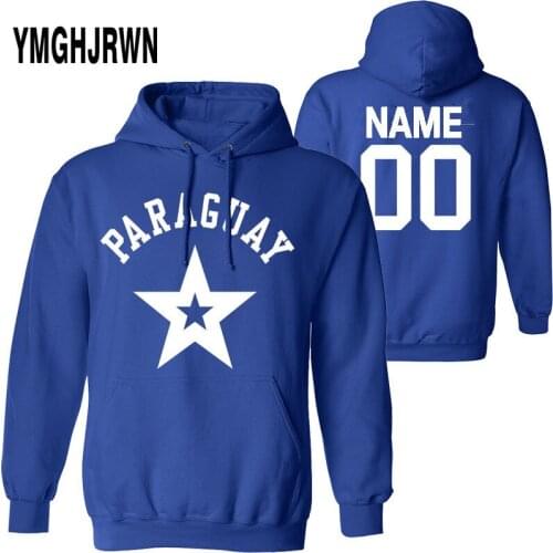 PARAGUAY male pullover diy free custom name number pry sweatshirt nation flag py paraguayan spanish republic college boy clothes