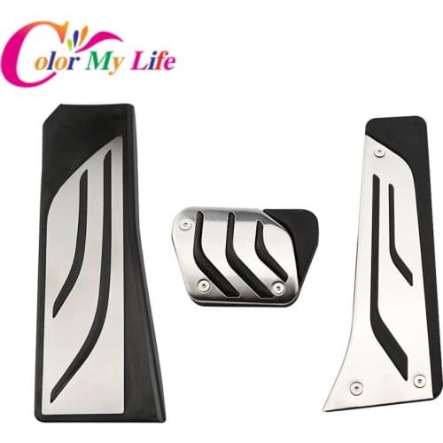 No Drilling AT & MT Car Pedals for BMW X3 F25 2011 - 2017 X4 F26 14-17 Fuel Gas Brake Clutch Foot Rest Dead Pedal Pad Cover