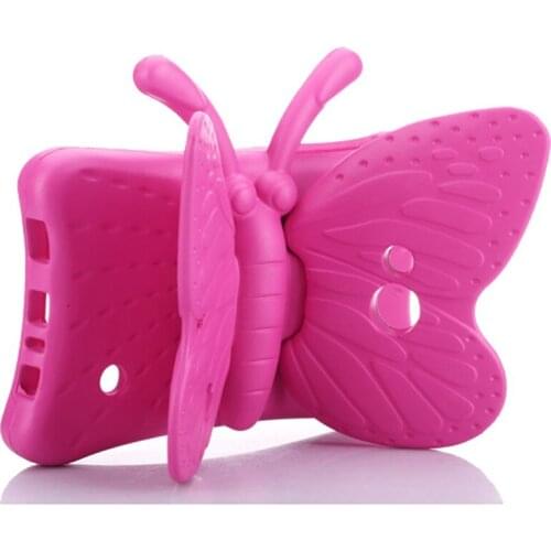 Butterfly Shape Silicone Tablet PC Case with Foldable Kickstand For Samsung Galaxy Tab3 Lite P3200/T110/T111/T210/T211 7" Tablet