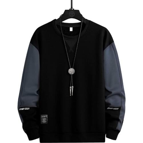 Harajuku Streetwear Hip Hop Oversize Hoodie Sportswear Mens Hoodies Fashion Men Patchwork Sweatshirt O Neck Brand Clothing Male