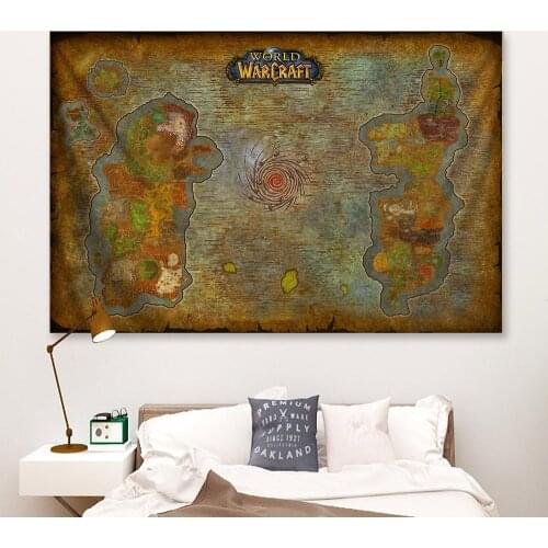 World of Warcraft: The Burning Crusade maps Canvas Poster Decorative Painting Wowtbc Illidan Wall Art Large Size Wall Painting