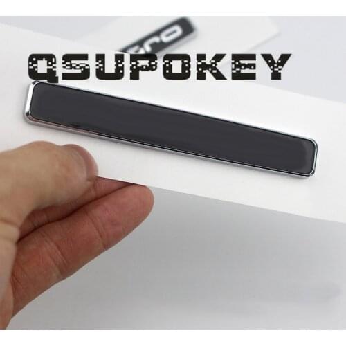 1pcs Suitable for Audi car decoration stickers, rear and door modification black four-wheel drive standard quattro car stickers