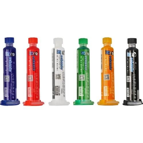 1Pc UV Curable Solder Flux 10CC for PCB Circuit board protect Soldering Paste Flux oil with free Needles