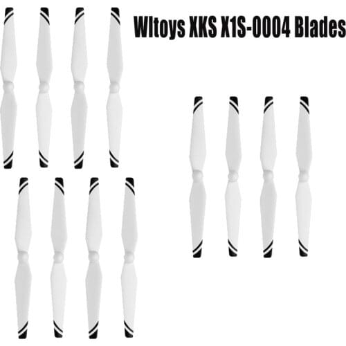 12PCS WLtoys XK X1S Propeller X1S-0004 CW CCW Blade Props Spare Part RC Drone Blade Accessory