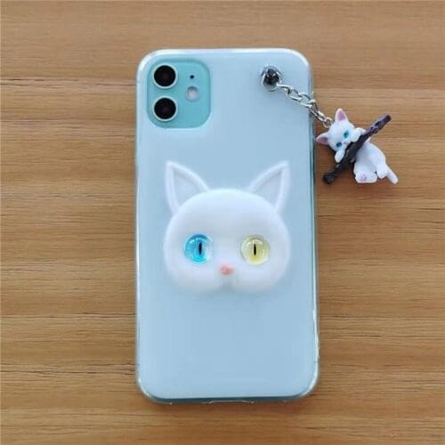 3D Cute Ears Cat Cases for iphone 11 12 Pro Max Case Silicone Soft TPU Back Cover for iphone 11 7 8 Plus X Xr Xs Max Xs SE 2020