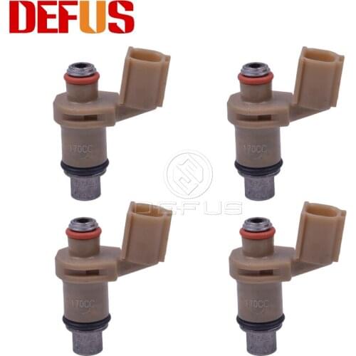 4X Brown Bico Fuel Injector Motorcycle Injection Nozzle Flow 170CC 10 Holes Replacement Injectors System Motor Spare R15 For YMH
