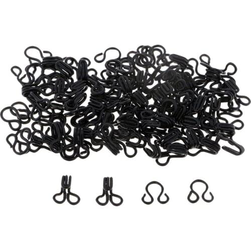 50 Sets Metal Sewing Hooks and Eyes Closure for DIY Bra Clothing Pants Dress Accessories