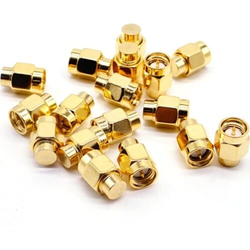SMA Male RF Coaxial Termination Accessories, Gold Plated Charging Connectors, 2 pcs, 2W 6GHz 50 ohm