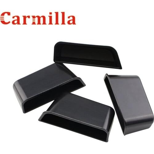 Carmilla Car 4X Black Front & Rear Door Armrest Secondary Storage Box Container Holder For Ford Fusion Mondeo 2013 2014 2015