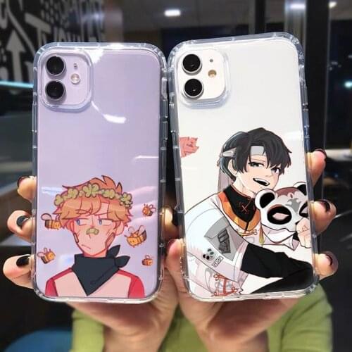 Dream Smp Phone Case For iPhone 12 Mini 11 Pro XR X XS MAX SE20 7 8 6Plus Cute Japan Anime Clear Soft TPU Cover Shockproof Coque