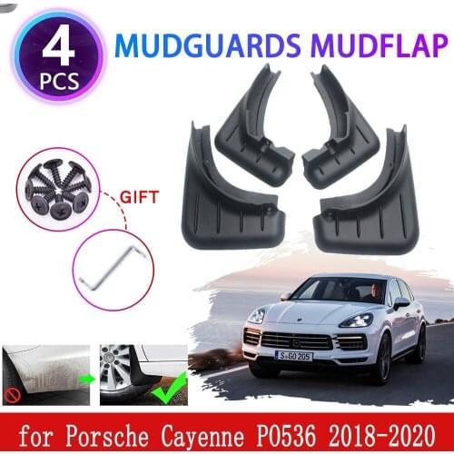 For Porsche Cayenne PO536 2018 2019 2020 Mudguard Mudflap Fender Mud Flaps Splash Mud Guard Protect Front Rear Wheel Accessories