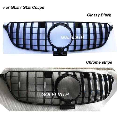 GLE GT R grille front mesh grille Suitbale for Mercedes Benz GLE W166 2015 2016 2017 GLE/GLE gle400 gle450