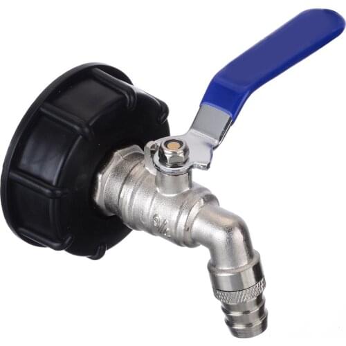 IBC Ball Outlet Tap 3/4" Adapter S60x6 Tote Tank Food Grade Drain Adapter 1000 L Tank Rainwater Container