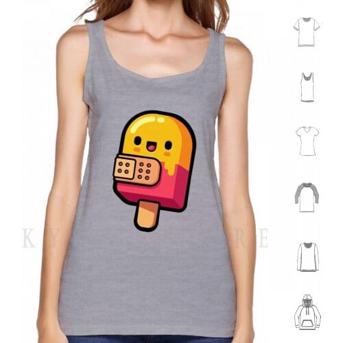 Ice Pop Drop Tank Tops Vest Sleeveless Ice Pop Icy Pole Ice Cool Ice Cream Cream Hot Summer Chill Cold Street Art Vector