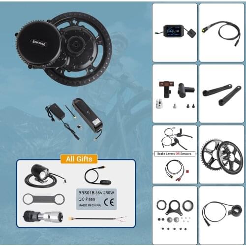 Bafang E-Bike 48V 750W Mid Drive BBS02B Electric Bicycle Conversion Kit 8FUN EBIKE Powerful Engine with 52V 14Ah Samsung Battery