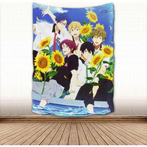 Beautiful Free Swim Club Tapestry Wall Hanging Wall Fabric Tapestry Art Home Decoration Sleeping Pad Wall Carpets Dorm Decor