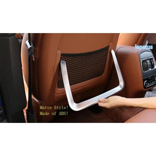 Lapetus Matte Seat Back Rear Net Mesh Storage Bag Decoration Frame Cover Trim For Maserati Levante 2016 2017 2018 2019 2020 ABS