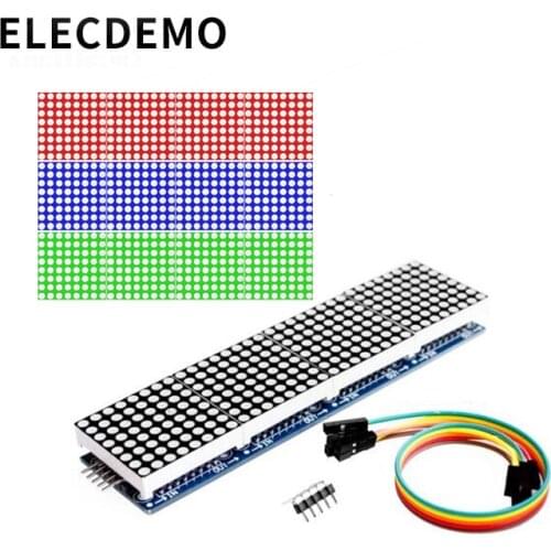 MAX7219 dot matrix module microcontroller module 4 in one display