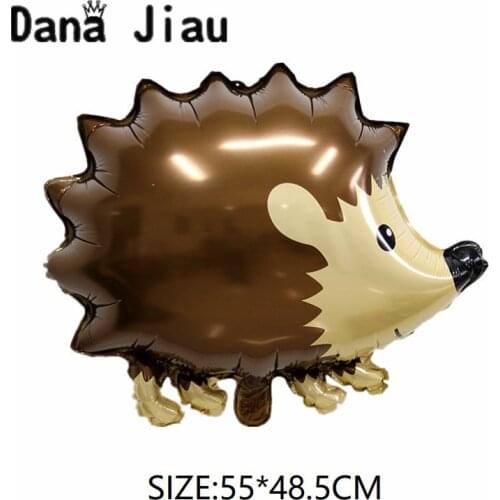 NEW Hedgehog Animal Helium Balloon Birthday Party Decoration Golden Fox Zoo Theme Panda Supplies Holiday Kids Toy