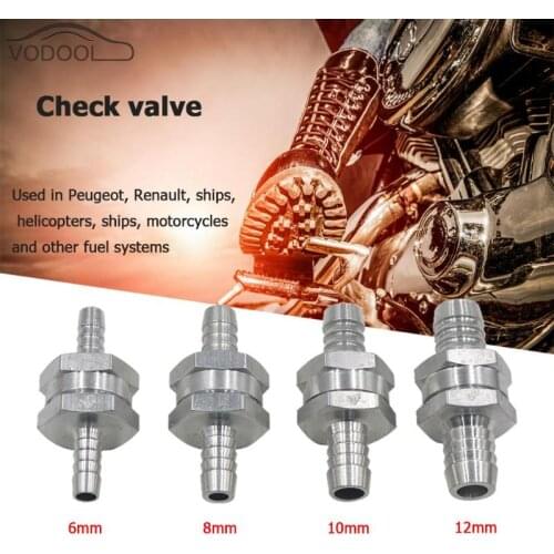 Aluminium Alloy Fuel Valve One Way Petrol Diesel Non Return Check Valve for Car Automobile Helicopters Ships Motorcycles