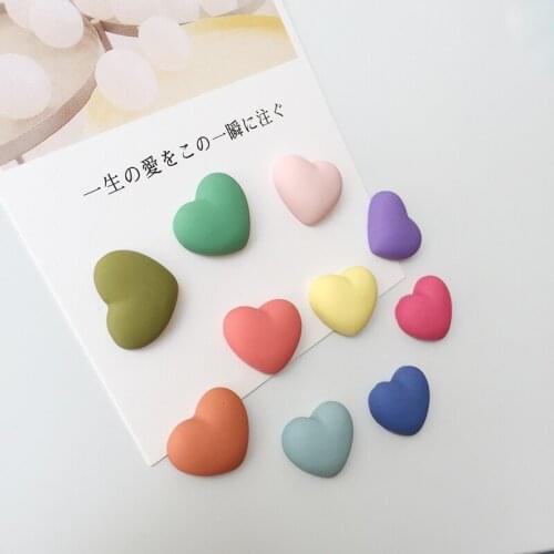Originality Brief Fridge Magnet Heart-shaped Refrigerator Multicolor Home Decoration Kitchen Ornament Colorful Message Sticker