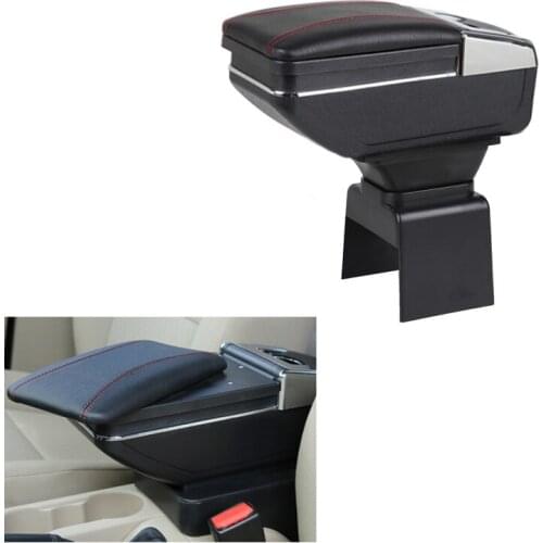 Armrest Box Car Center Storage Box With Cup Holder Ashtray Arm Rest Rotatable For Citroen Elysee 307 2004 To 2013 Car-styling