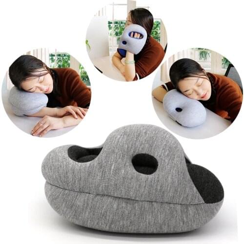 Lightweight Student Rest Nap Cotton Particle Pillow Office Airplane Travel Pillow Head Rest Chin Support Glove Shape Hand Pillow