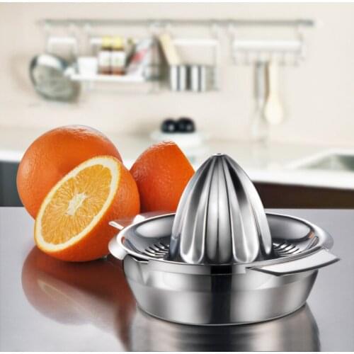 Portable lemon orange manual fruit juicer 304 stainless steel Manual squeezing fruit juice press machine for baby home