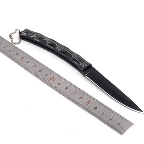 Folding Pocket Tactical Knife Bamboo Style Survival Hunting Knives Household Fruit Knife Camping EDC Multi Tool