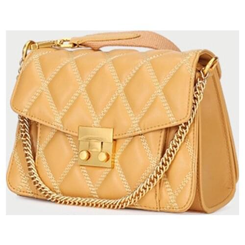 WomenS Bag Branded Luxury Designer Handbags Genuine Leather 2021 New Autumn Messenger Shoulder Female Diamond Zipper Bag