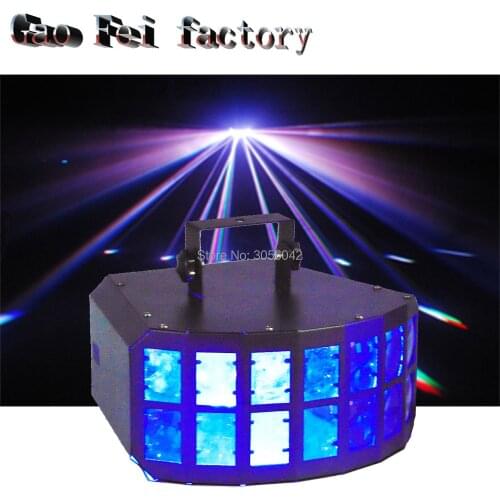 DJ Lights Mobile RGBW Lyre LED Beam Par Light 30W Mini Double Butterfly Effect Decoration KTV Disco Wedding Party Show