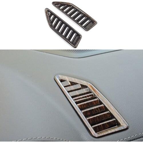 Wood Grain Air Conditioning Dashboard Vent Panel Cover Fit For Ford Ranger Everest Endeavour 2015 -2021