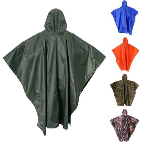 Outdoor Camping Tent Mat Travel Hiking Emergency Rain Coat Raincoat Poncho