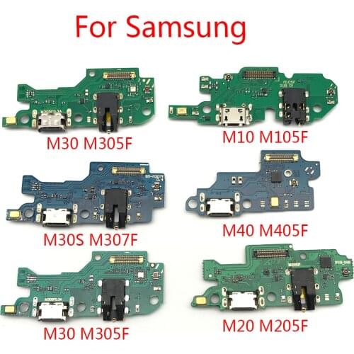 USB Charge Port Jack Dock Connector Charging Board Flex Cable For Samsung Galaxy M10 M20 M30 M30S M40 M105 M205 M305 M405