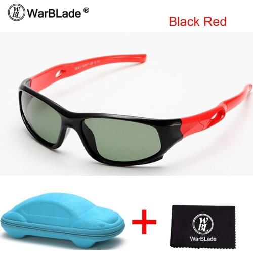 WarBLade Brand TAC Flexible Kids Sunglasses Polarized Boy Girl Child Sport Sun Glasses 100%UV Goggles Gafas De Sol With Case