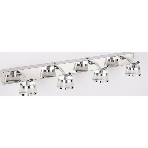 Zerouno led mirror lamp 2021 modern bathroom makeup light bedroom lamp 110V 220V waterproof silve rose gold led vanity lamp