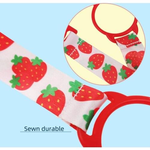 1pc 2 In 1 Baby Bottle Drink Bottle Anti-drop Strap Mineral Printing Water Strap Portable Lanyard Travel Equipment For Kids