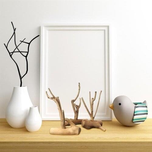 2Pcs 2pcs Natural Wood Branch Table Ornaments Handmade Wooden Crafts For Hotel Office Home Decoration Accessories Dropshipping