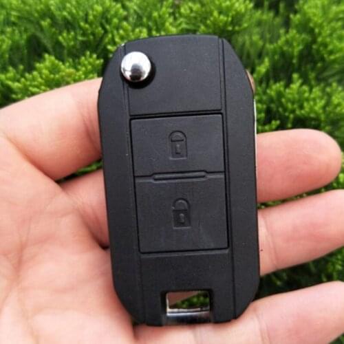 DAKATU 2 Buttons Remote Key Shell Case Folding Flip For Citroen C1 C2 C3 Pluriel C4 C5 C8 Xsara Picasso PEUGEOT 107 207 407 607