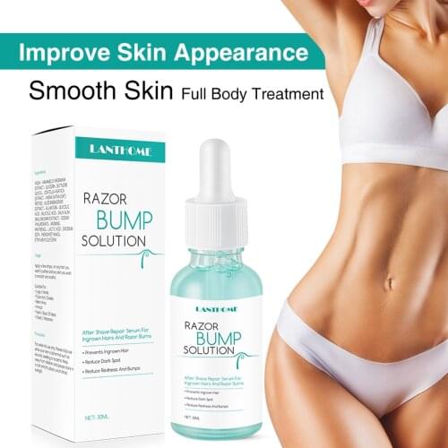 30ml Razor Bump Stopper Prevent Ingrown Hair Mild Serum Reduce Redness Smooth&Repair Skin After Shaving&Waxing Skin Treatment