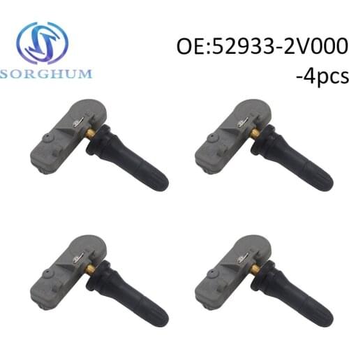 4 PCS 52933-2V000 TPMS SENSOR Fit FOR Hyundai Veloster TIRE AIR PRESSURE SENSOR 2011-2016