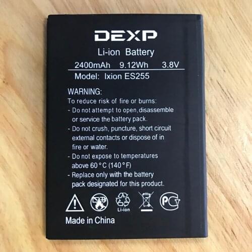 2400mAh Battery For DEXP Ixion ES255 Fire Batteries + track code