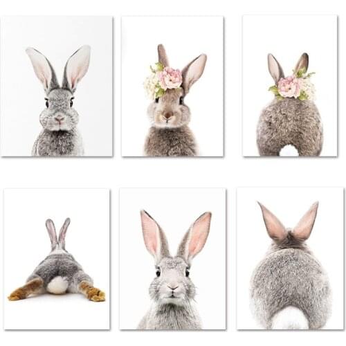 Diamond Embroidery Full Round Crystal Diamond Painting Pictures Animal Rabbit Diamond Mosaic Diamond setting Cross Stitch kits