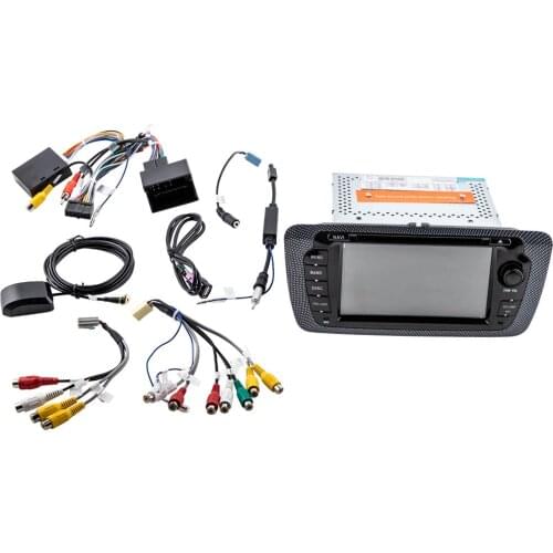 7'' Car Stereo CD DVD GPS Bluetooth-compatible DAB+ SWC For Seat Ibiza 09-13 Sat Nav 2 Din Plug and play harness 800MHz CPU